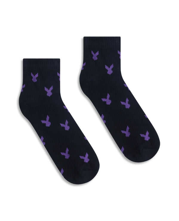 Rare Rabbit Men Loger - 4 Black High Ankle Socks