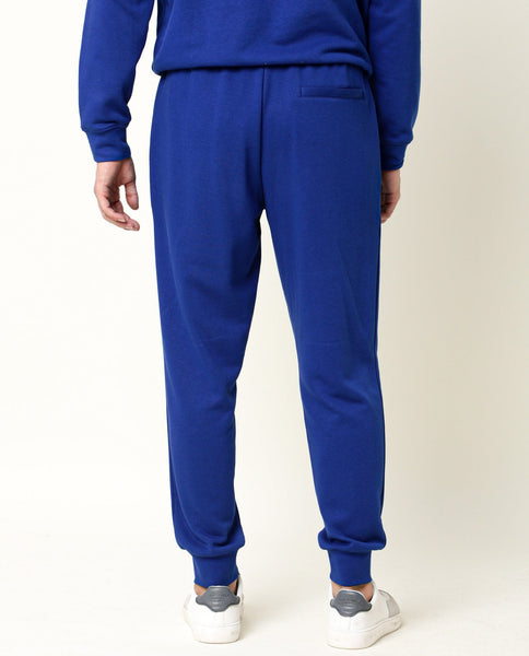 Rare Rabbit Men's Titan Fluorescent Blue Cotton Polyester Fabric Draws