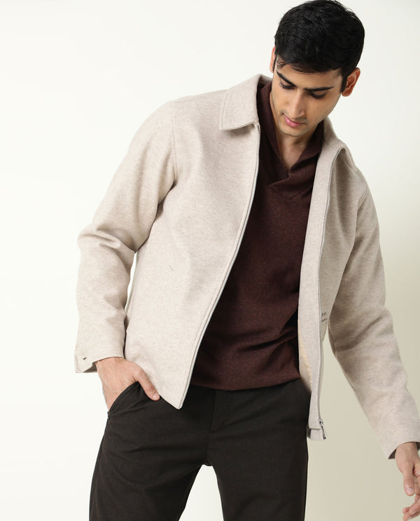 Rare Rabbit Men'S Denvy Brown Pullover Cotton Fabric Shawl Neck Full Sleeve Regular Fit Sweater