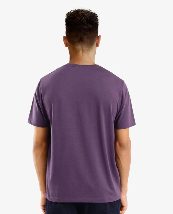 Rare Rabbit Men Make Purple Short Sleeve Crew Neck Graphic Print T-Shirt