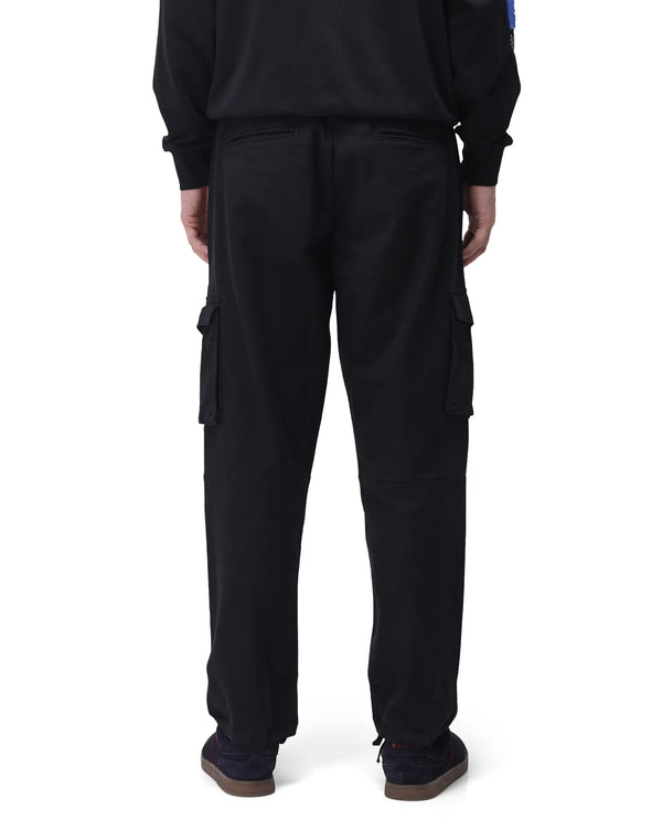 Rare Rabbit Men's Maks Black Drawstring Closure Mid-Rise Relaxed Fit Solid Trouser