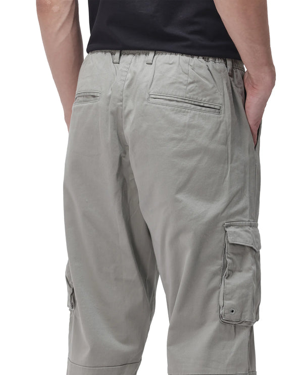 Rare Rabbit Men's Maks Dusky Olive Drawstring Closure Mid-Rise Relaxed Fit Solid Trouser