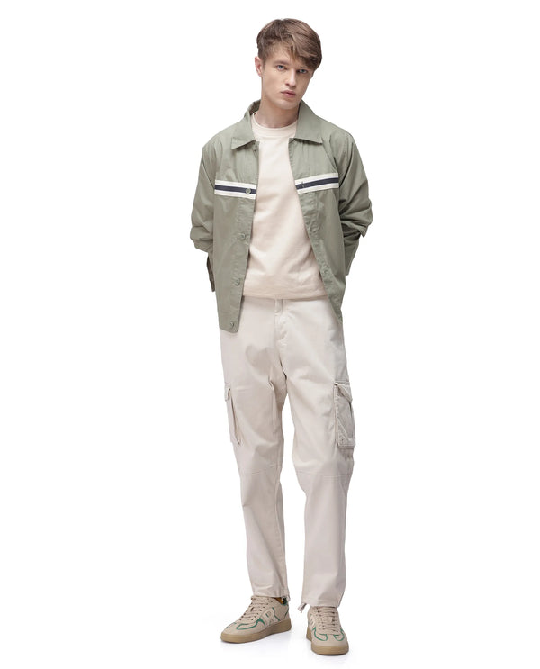 Rare Rabbit Men's Maks Off White Drawstring Closure Mid-Rise Relaxed Fit Solid Trouser