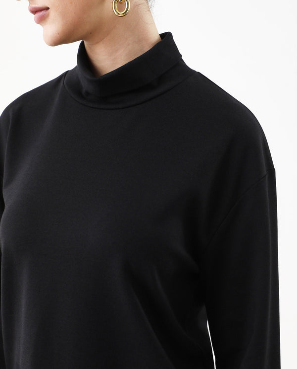 Rareism Women Malatya Black Plain Top