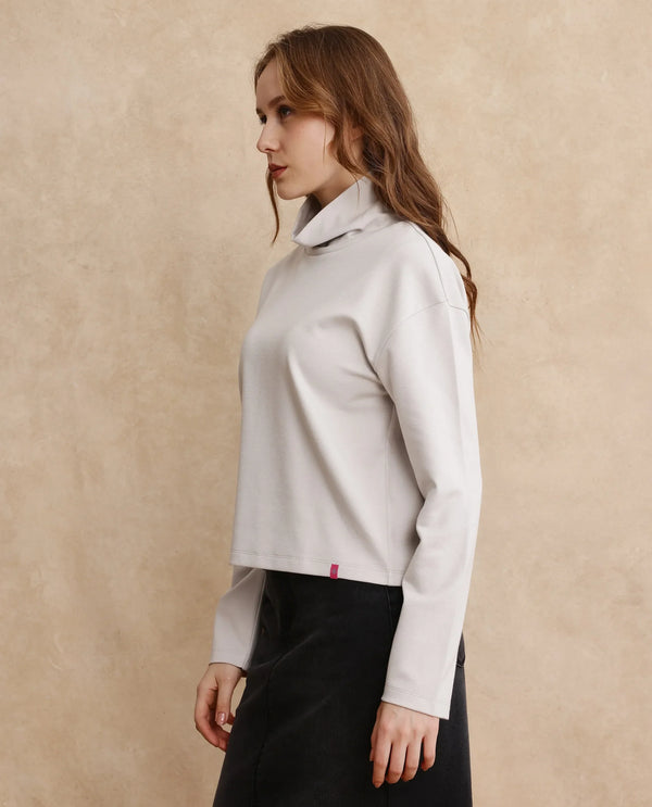 Rareism Women Malatya Light Grey  Top