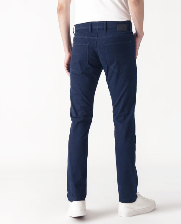 Rare Rabbit Men's Mambos Dark Navy Dark Wash Mid-Rise Slim Fit Jeans