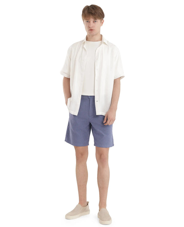 Rare Rabbit Men Masie White Viscose Fabric Regular Fit Short Sleeve Regular Collared Plain Shirt
