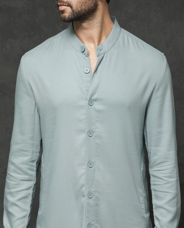 Rare Rabbit Men's Medo-Kpb Dusky Green Kurta-Suit