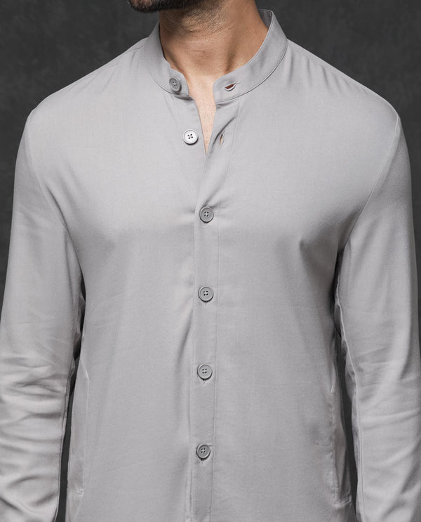 Rare Rabbit Men's Medo-Kpb Grey  Kurta-Suit