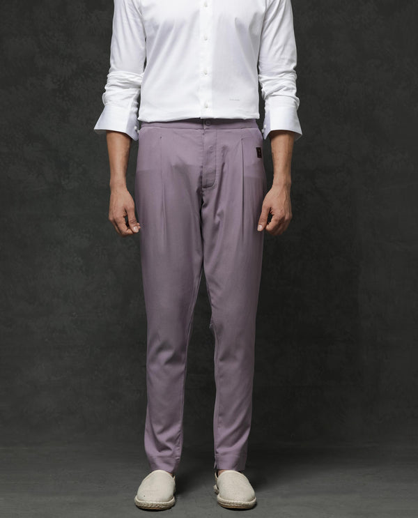 Rare Rabbit Men's Medo-Kpb Pastel Purple Kurta-Suit