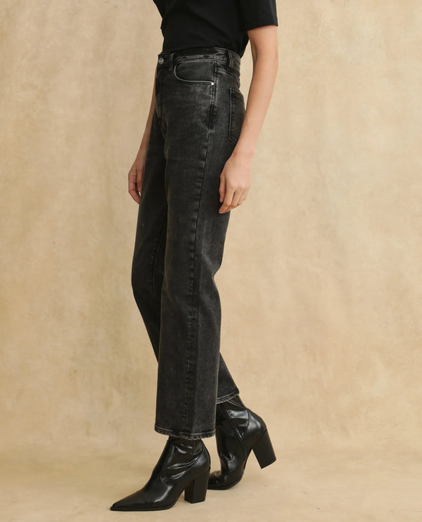 Rareism Women Mica Primary Black  Denim Pant