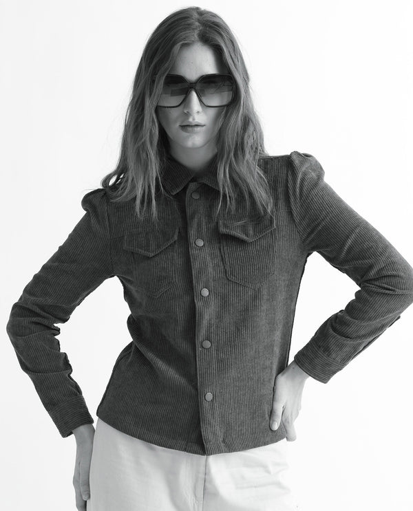 Rareism Women Mooney Rust Polyester Fabric Full Sleeves Solid Shirt Collar Jacket