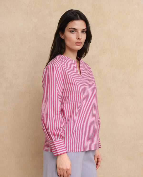 Rareism Women Myrto Pink Printed Top