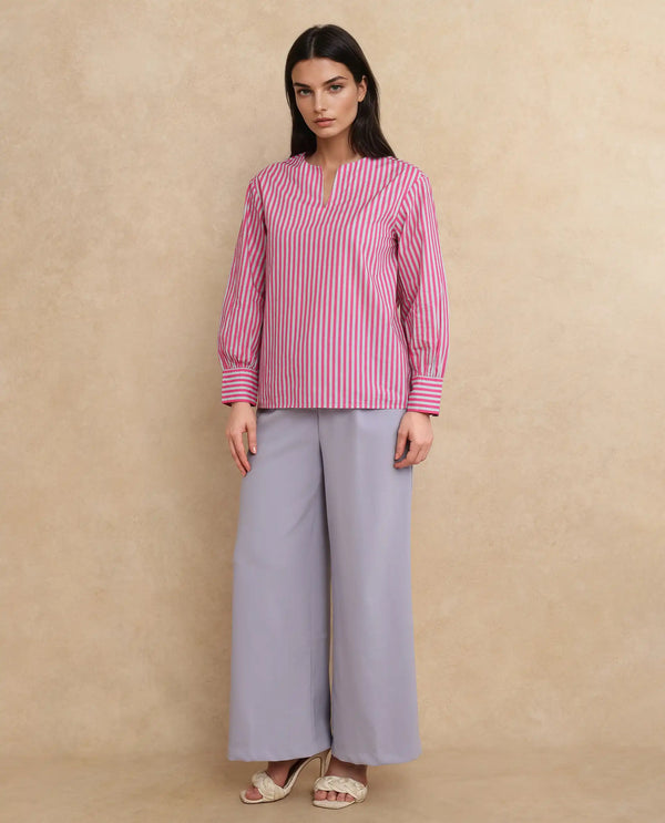Rareism Women Myrto Pink Printed Top