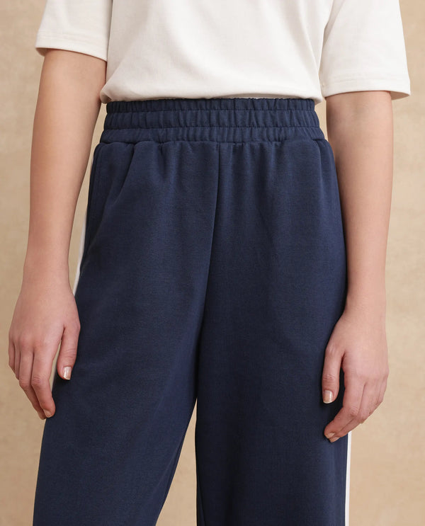 Rareism Women Naut Navy Plain Track Pant