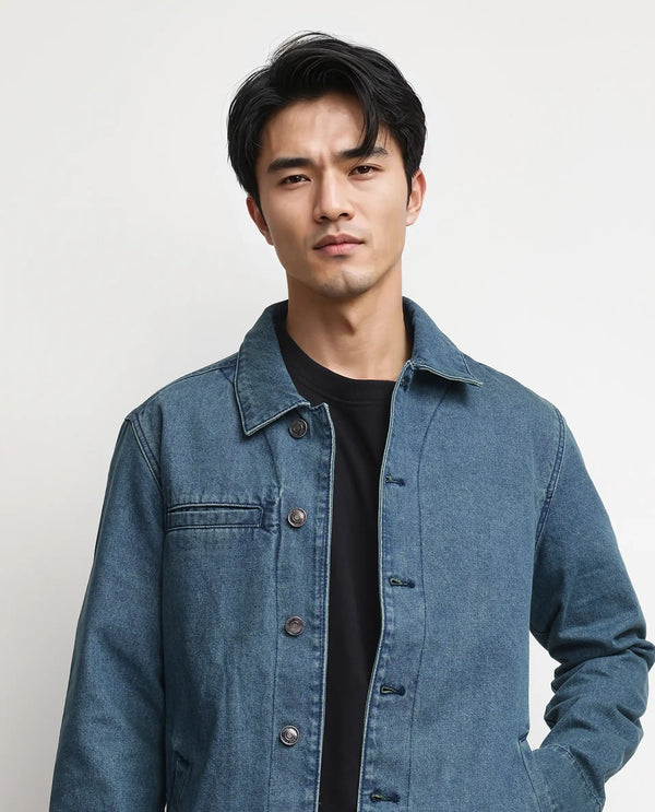 Rare Rabbit Men Nio Green Cotton Fabric Collared Neck Jacket