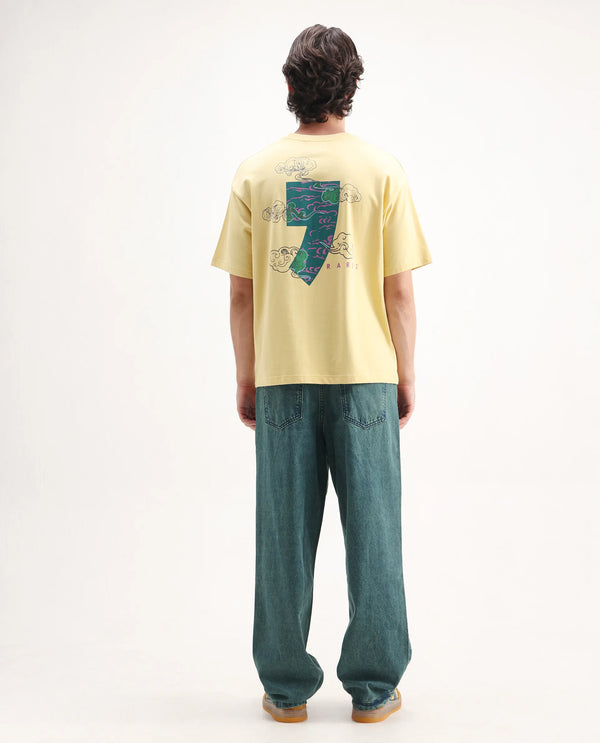 Rare Rabbit Men's Niok Green Cotton Fabric Mid Rise Dark Wash Baggy Fit Solid Jeans