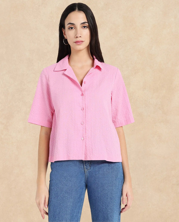 Rareism Women Nomiki Pink Plain Top