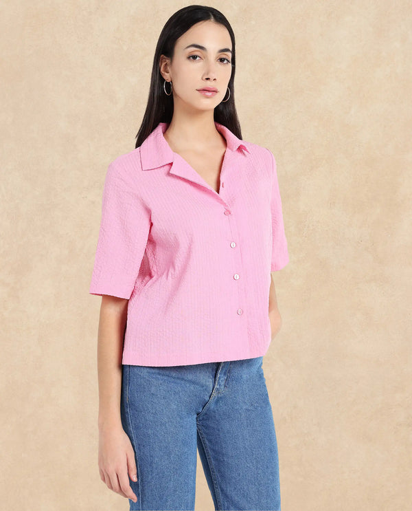 Rareism Women Nomiki Pink Plain Top