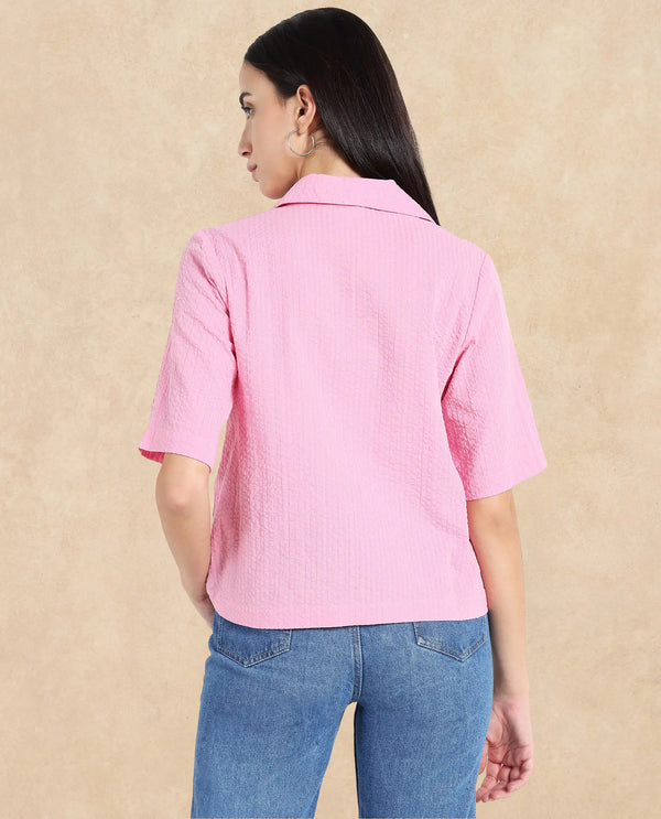 Rareism Women Nomiki Pink Plain Top