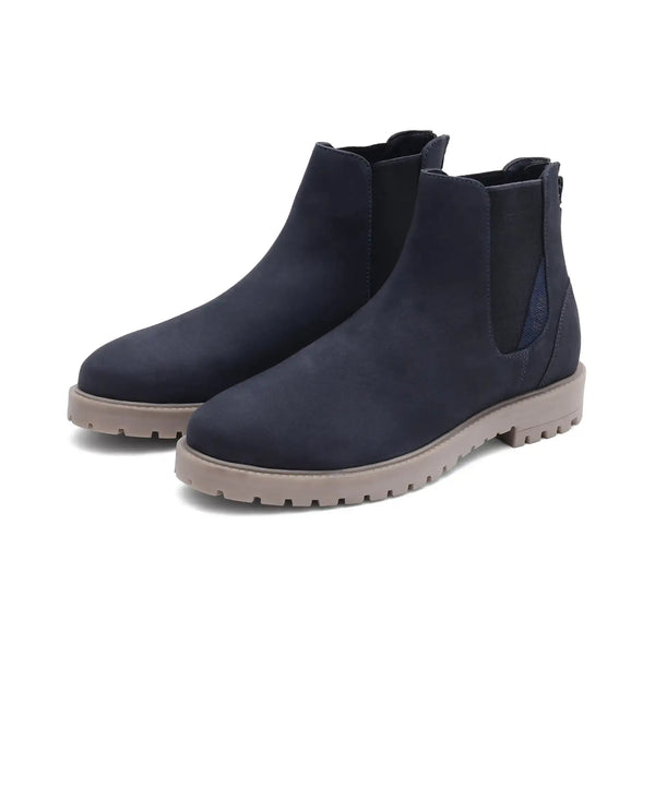 Rare Rabbit Men's Gum Pro Navy Classic Chelsea Boot