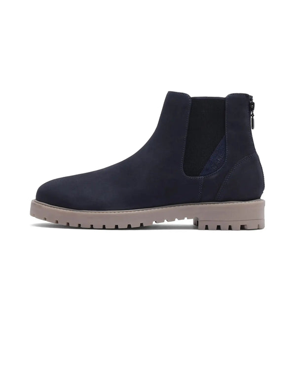 Rare Rabbit Men's Gum Pro Navy Classic Chelsea Boot