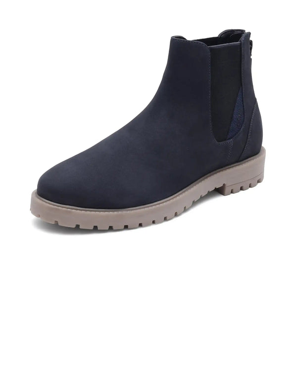 Rare Rabbit Men's Gum Pro Navy Classic Chelsea Boot