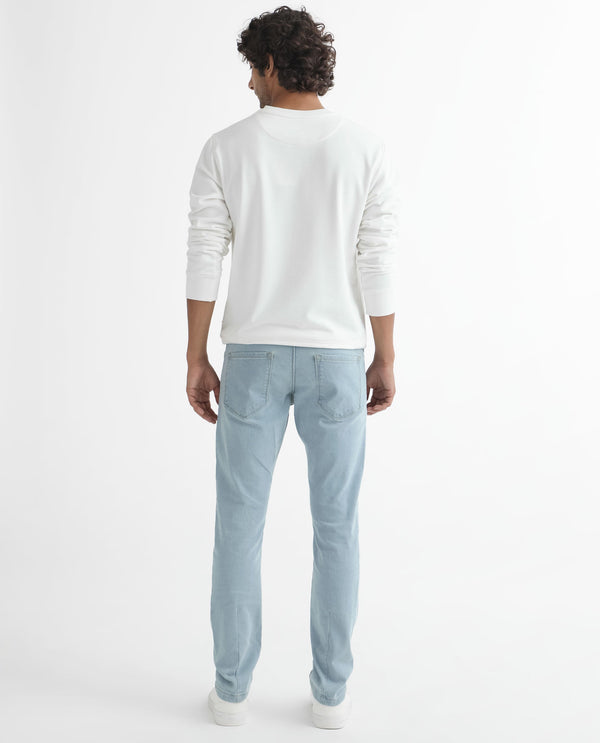 Rare Rabbit Men'S Oren Off White Sweatshirt Full Sleeves Solid