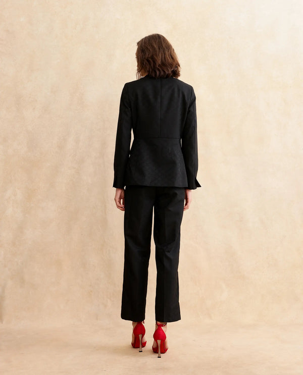 Rareism Women Palui Black Plain Blazer