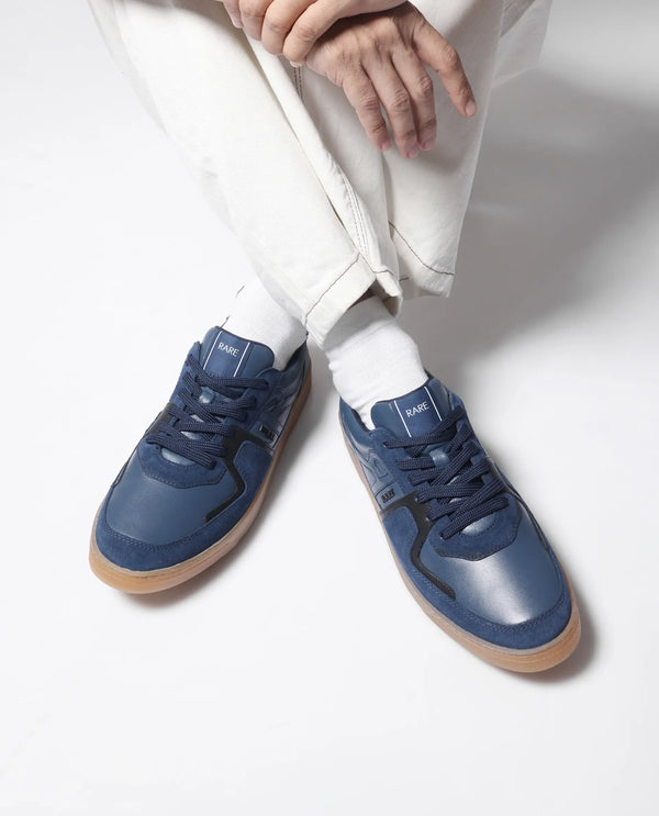 Rare Rabbit Men Pegasus Blue Lace-Up Shoes