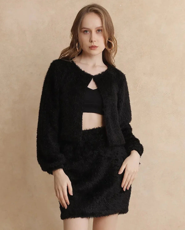 Rareism Women Pilxar-B Primary Black  Skirt