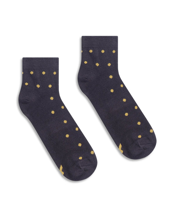 Rare Rabbit Men Polk & Mono Assorted High Ankle Socks