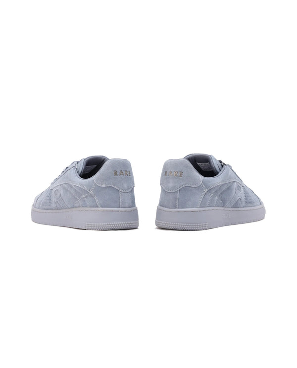 Rare Rabbit Men's Ragno Grey Genuine Suede Leather Low-Top Lace Up Sneaker Shoes
