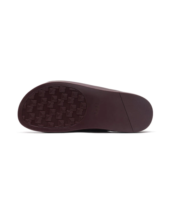 Rare Rabbit Men's Raro Bordo Leather Slip-On Closure Sandal