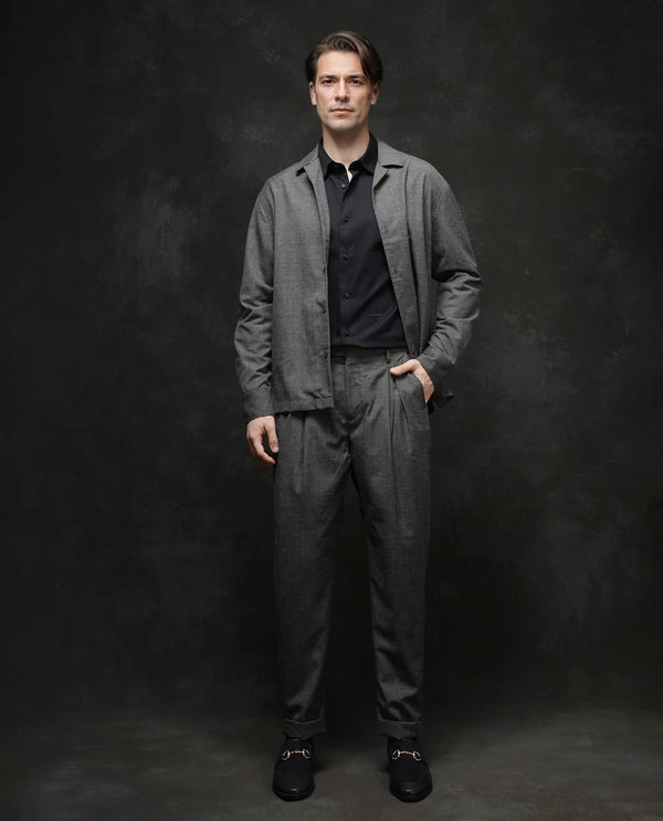 Rare Rabbit Men Renot Dark Green Cotton Blend Fabric Pleated Front with Adjustable Waistband Regular Fit Checks Trouser