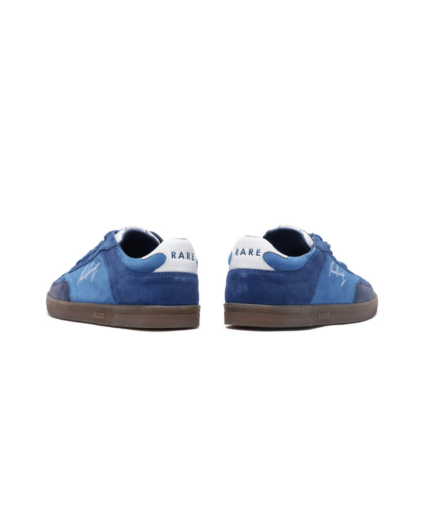 Rare Rabbit Men's Rex Blue Leather Lace-Up Closure Sneaker