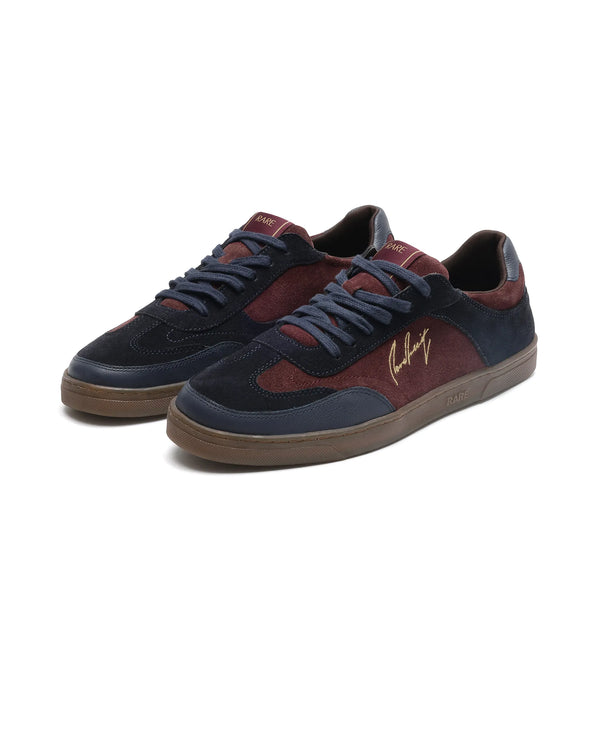 Rare Rabbit Men's Rex Brown Leather Lace-Up Closure Sneaker