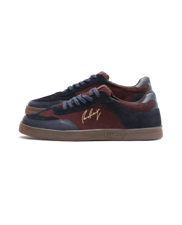 Rare Rabbit Men's Rex Brown Leather Lace-Up Closure Sneaker
