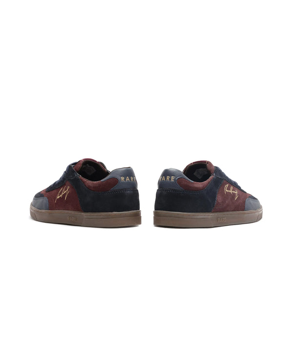 Rare Rabbit Men's Rex Brown Leather Lace-Up Closure Sneaker