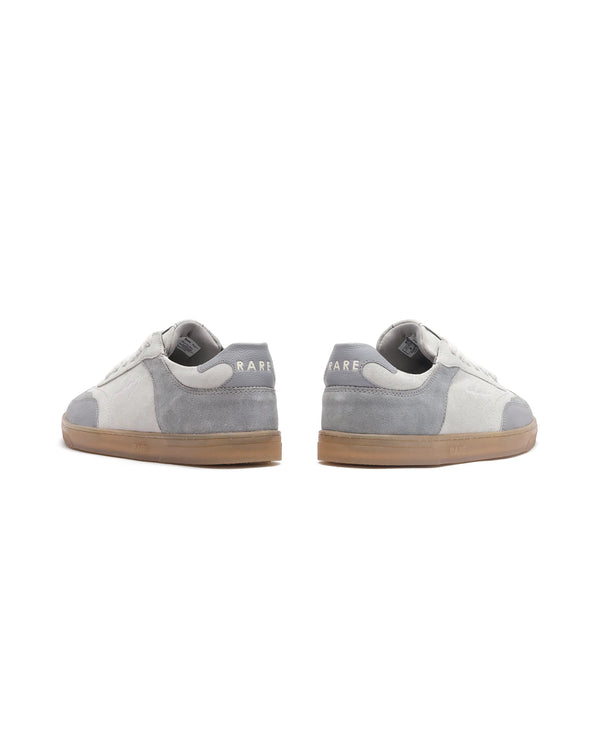Rare Rabbit Men's Rex Grey Leather Lace-Up Closure Sneaker