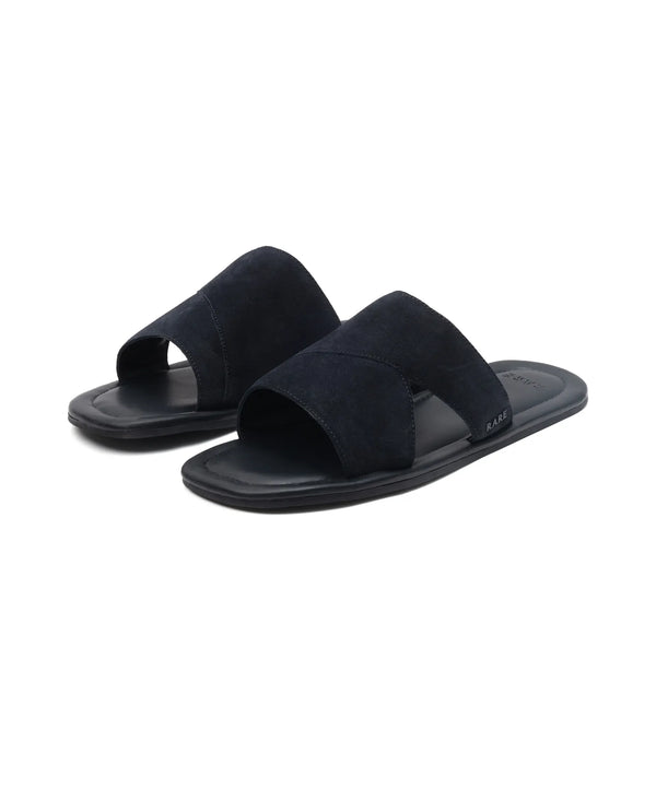 Rare Rabbit Men Rho Navy Slip-On Closure Sandal