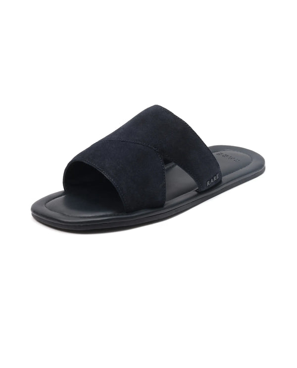 Rare Rabbit Men Rho Navy Slip-On Closure Sandal