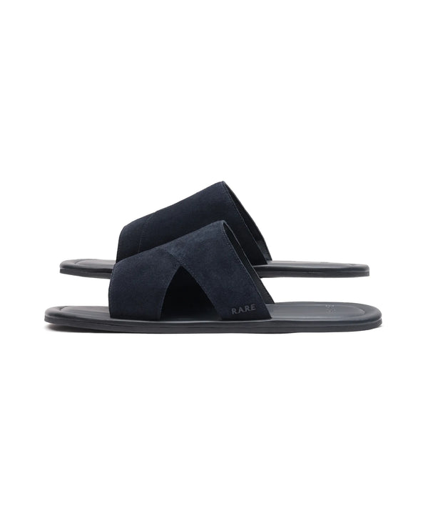 Rare Rabbit Men Rho Navy Slip-On Closure Sandal