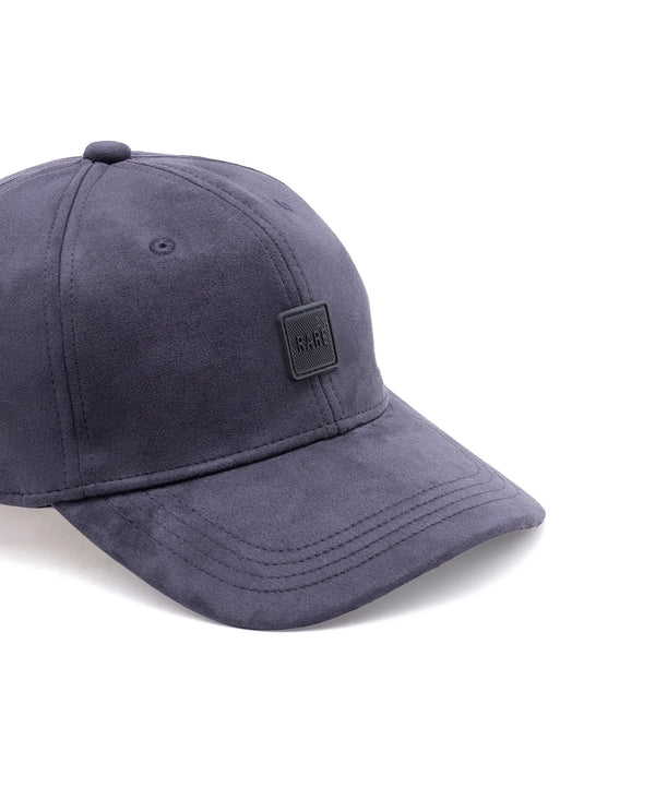 Rare Rabbit Men Rigg Navy Monotone Color Silicone Badge Branding Cap