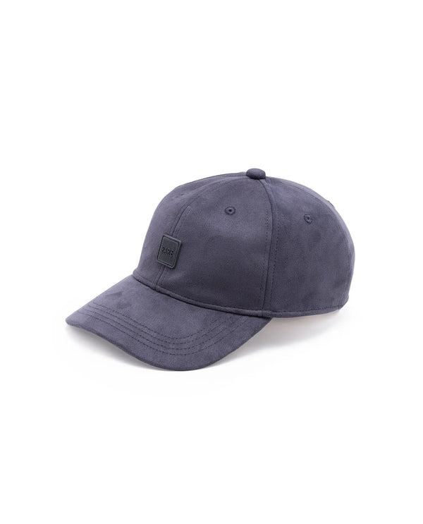 Rare Rabbit Men Rigg Navy Monotone Color Silicone Badge Branding Cap