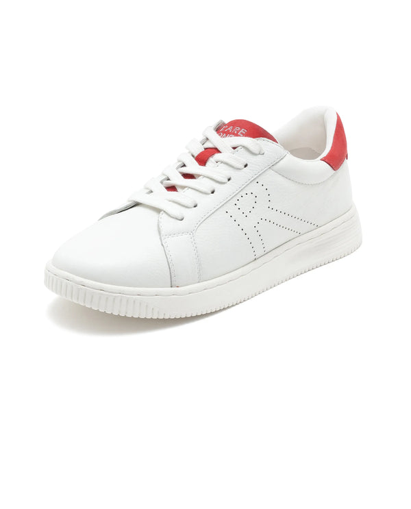 Rare Ones Kids Rock Red Leather Lace-Up Sneaker