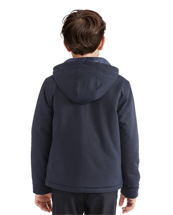 Rare Ones Kids Royce Navy Full Sleeve Cotton Zipper Regular Fit Solid Jacket