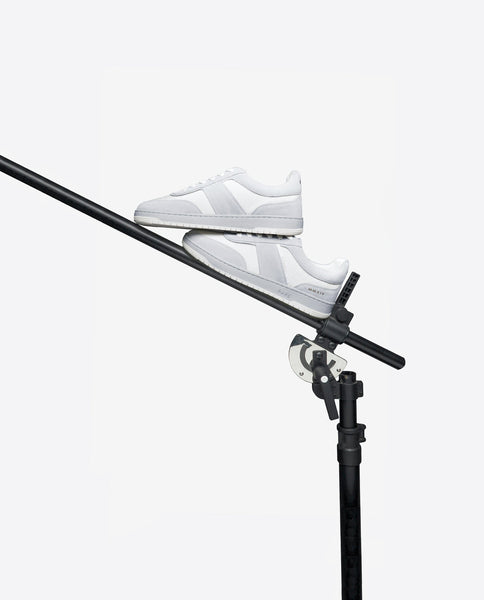 Rare Rabbit Men's Rubio White Premium Suede and Mesh Upper Round Toe L