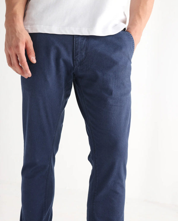 Rare Rabbit Men's Ruiz Blue Sulphur Dyed Mid-Rise Slim Fit Jeans