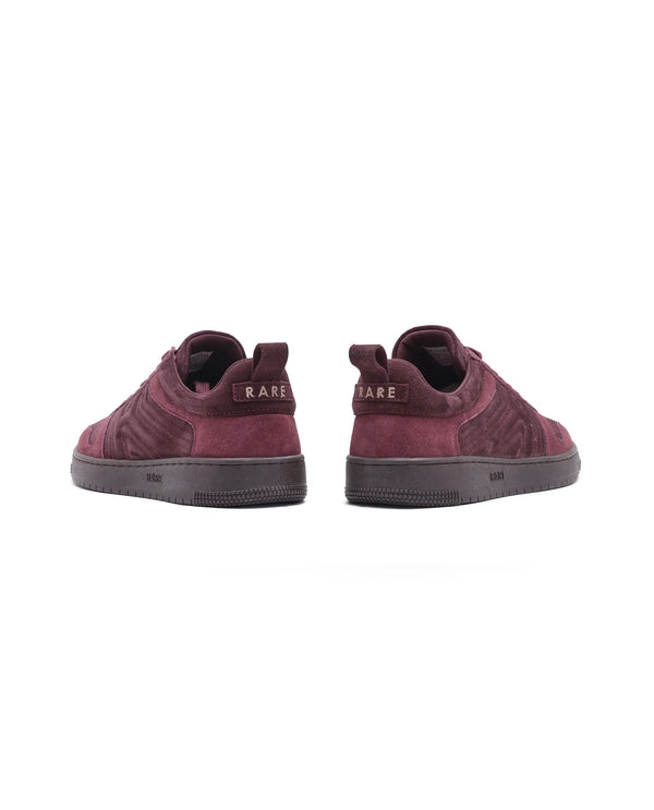 Rare Rabbit Men Senab Purple Genuine Suede Leather Low-top Lace Up Sneaker Shoes